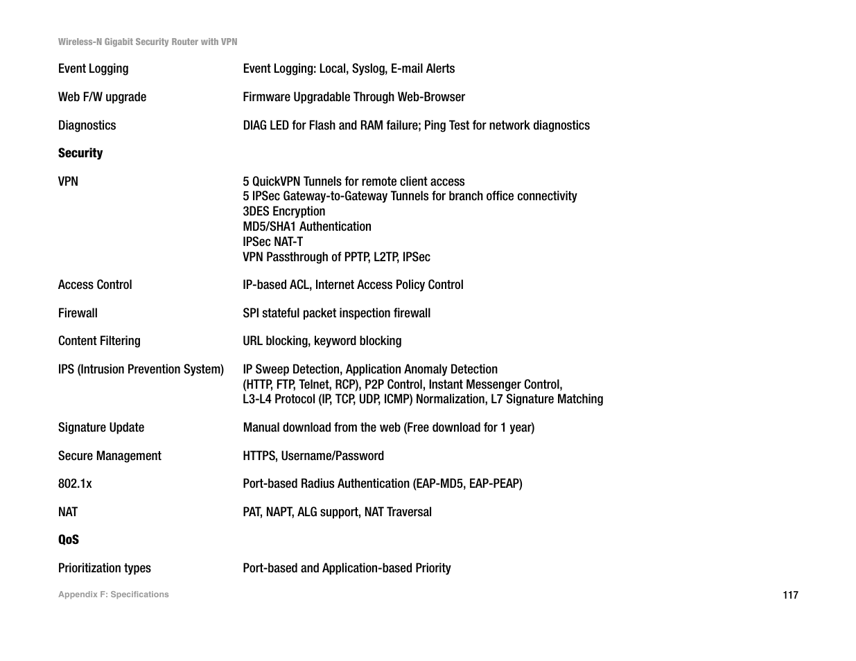 Linksys WRVS4400N User Manual | Page 125 / 134