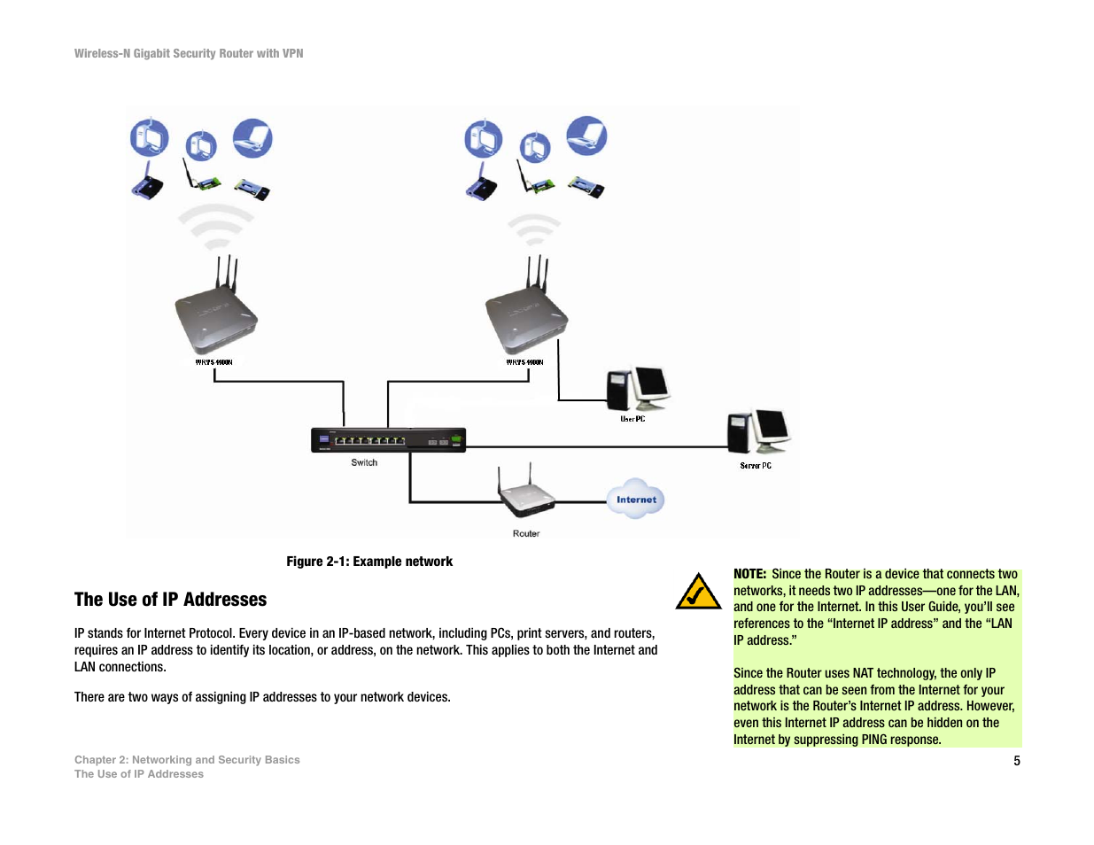The use of ip addresses | Linksys WRVS4400N User Manual | Page 13 / 134