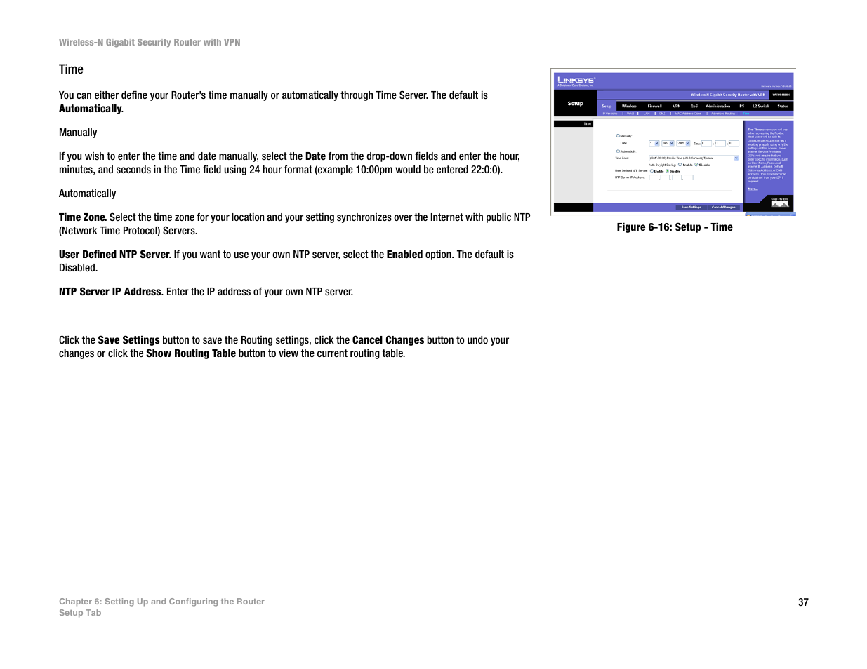 Time | Linksys WRVS4400N User Manual | Page 45 / 134