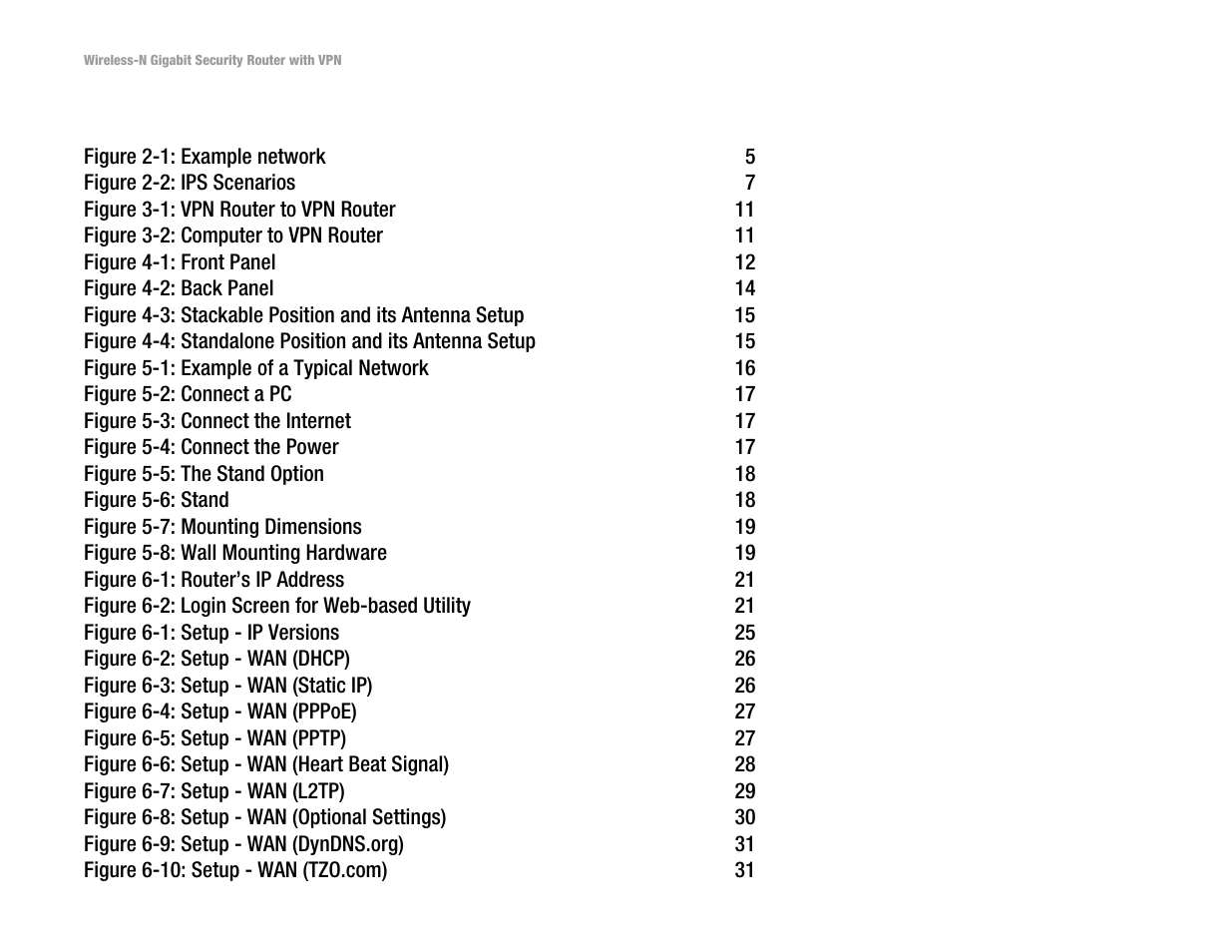 List of figures | Linksys WRVS4400N User Manual | Page 5 / 134