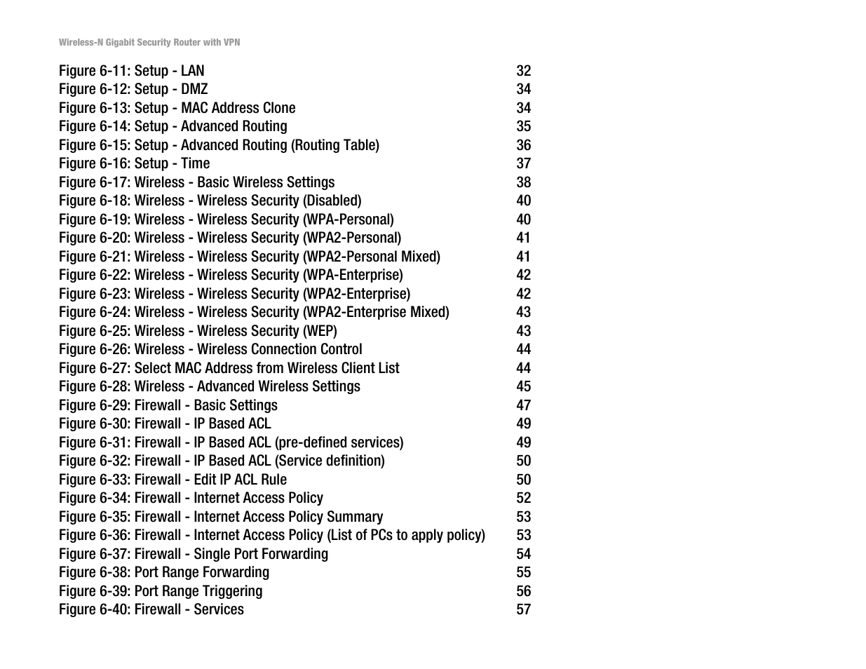 Linksys WRVS4400N User Manual | Page 6 / 134