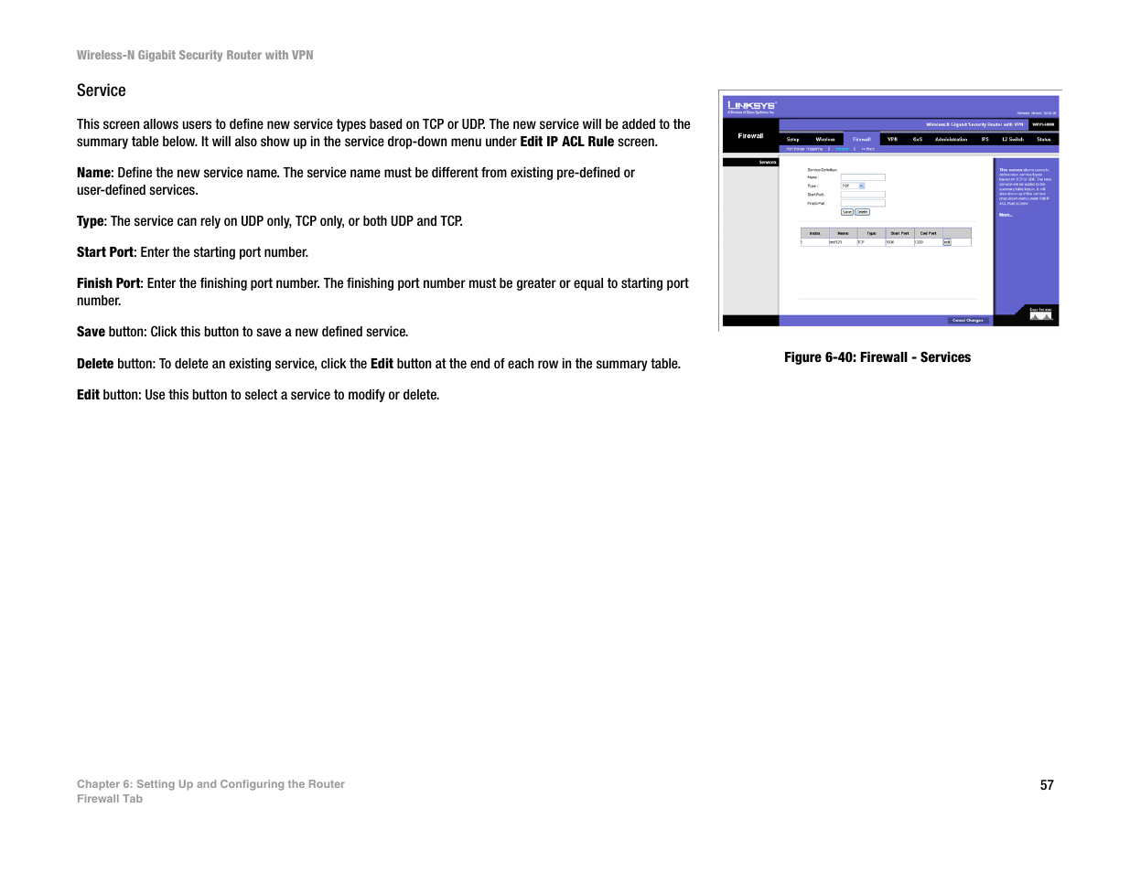 Service | Linksys WRVS4400N User Manual | Page 65 / 134