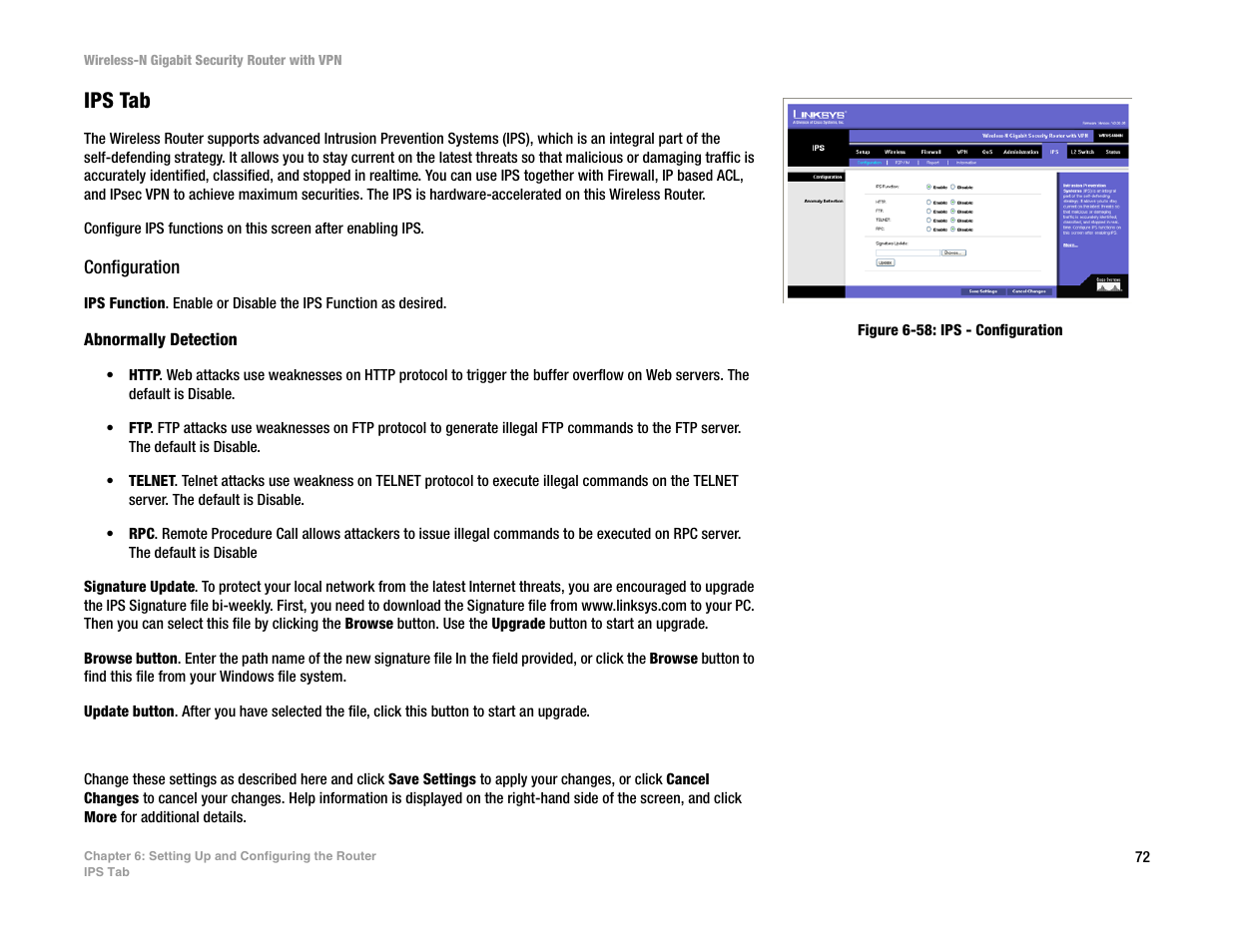 Ips tab, Configuration | Linksys WRVS4400N User Manual | Page 80 / 134