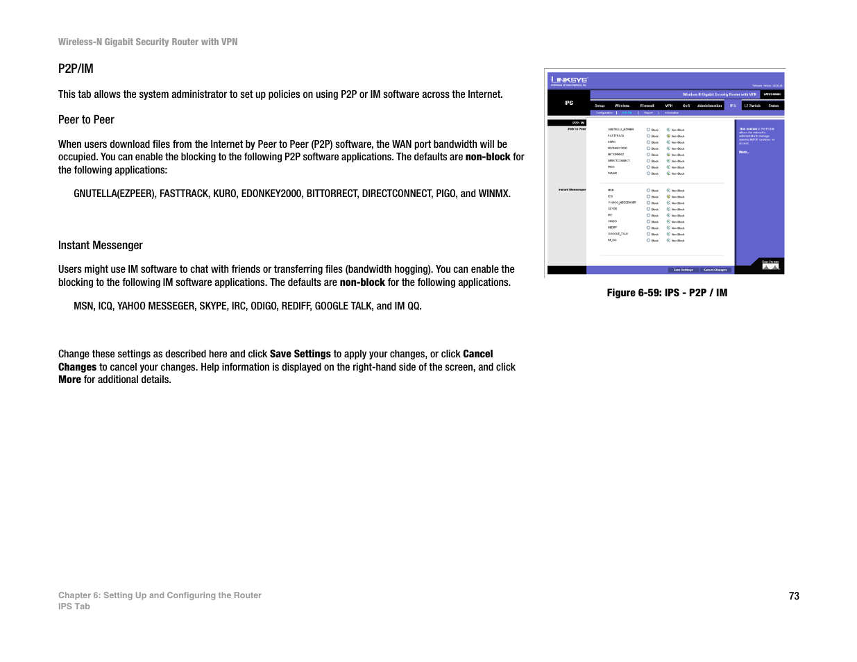 P2p/im | Linksys WRVS4400N User Manual | Page 81 / 134