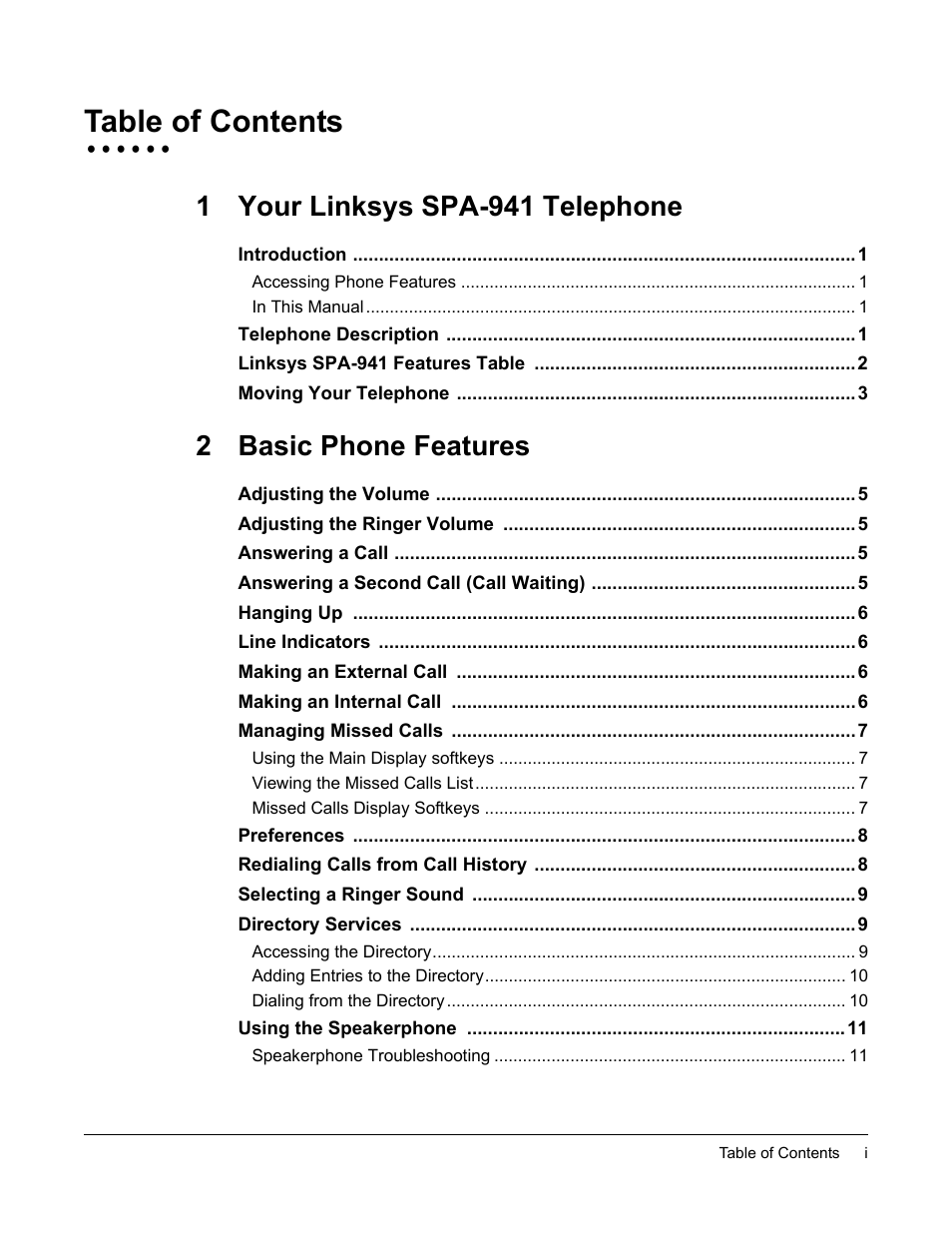 Linksys SPA-941 User Manual | Page 3 / 164