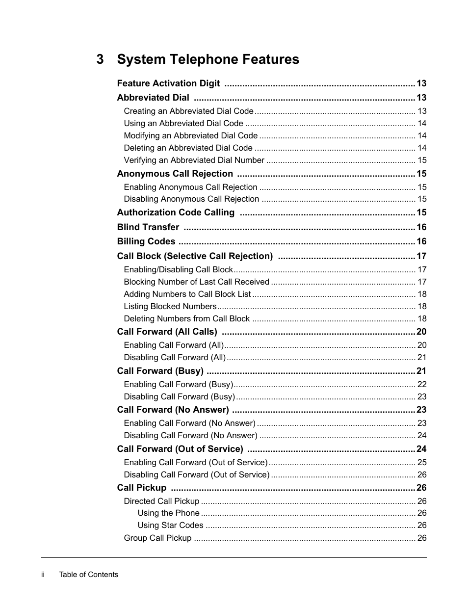 3 system telephone features | Linksys SPA-941 User Manual | Page 4 / 164