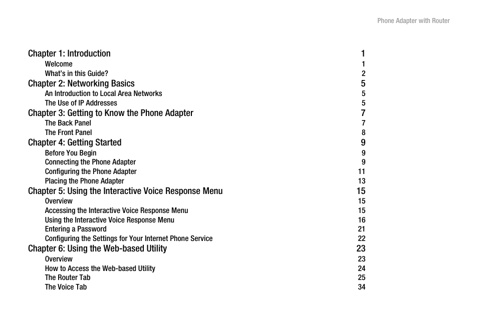Linksys SPA2102 User Manual | Page 5 / 96