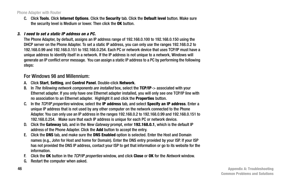 Linksys SPA2102 User Manual | Page 54 / 96