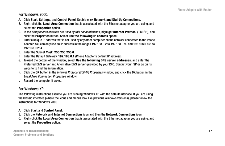 Linksys SPA2102 User Manual | Page 55 / 96