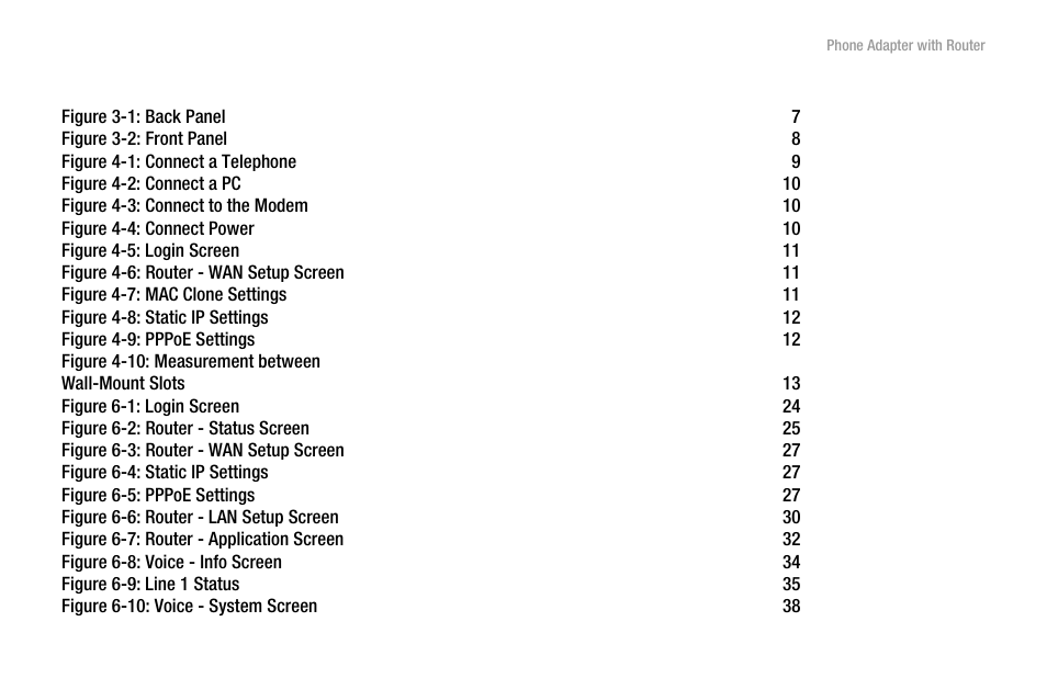 List of figures | Linksys SPA2102 User Manual | Page 7 / 96