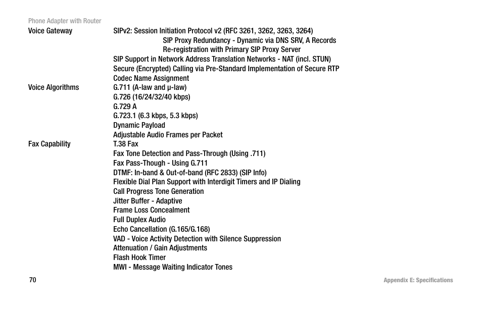 Linksys SPA2102 User Manual | Page 78 / 96