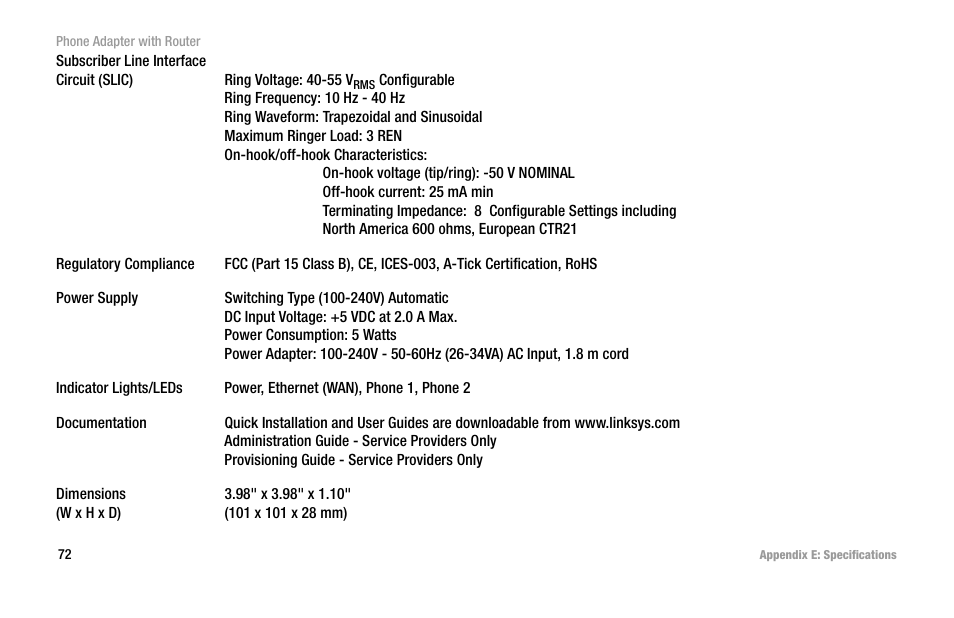 Linksys SPA2102 User Manual | Page 80 / 96