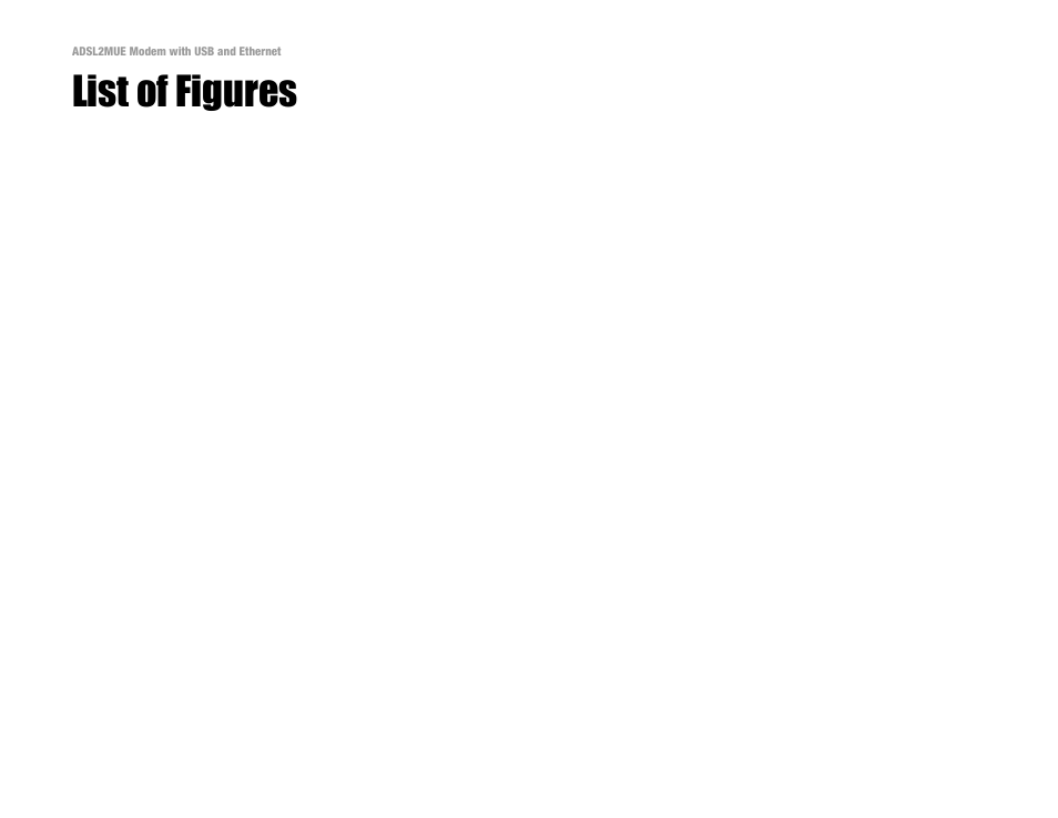 List of figures | Linksys ADSL2MUE User Manual | Page 5 / 46