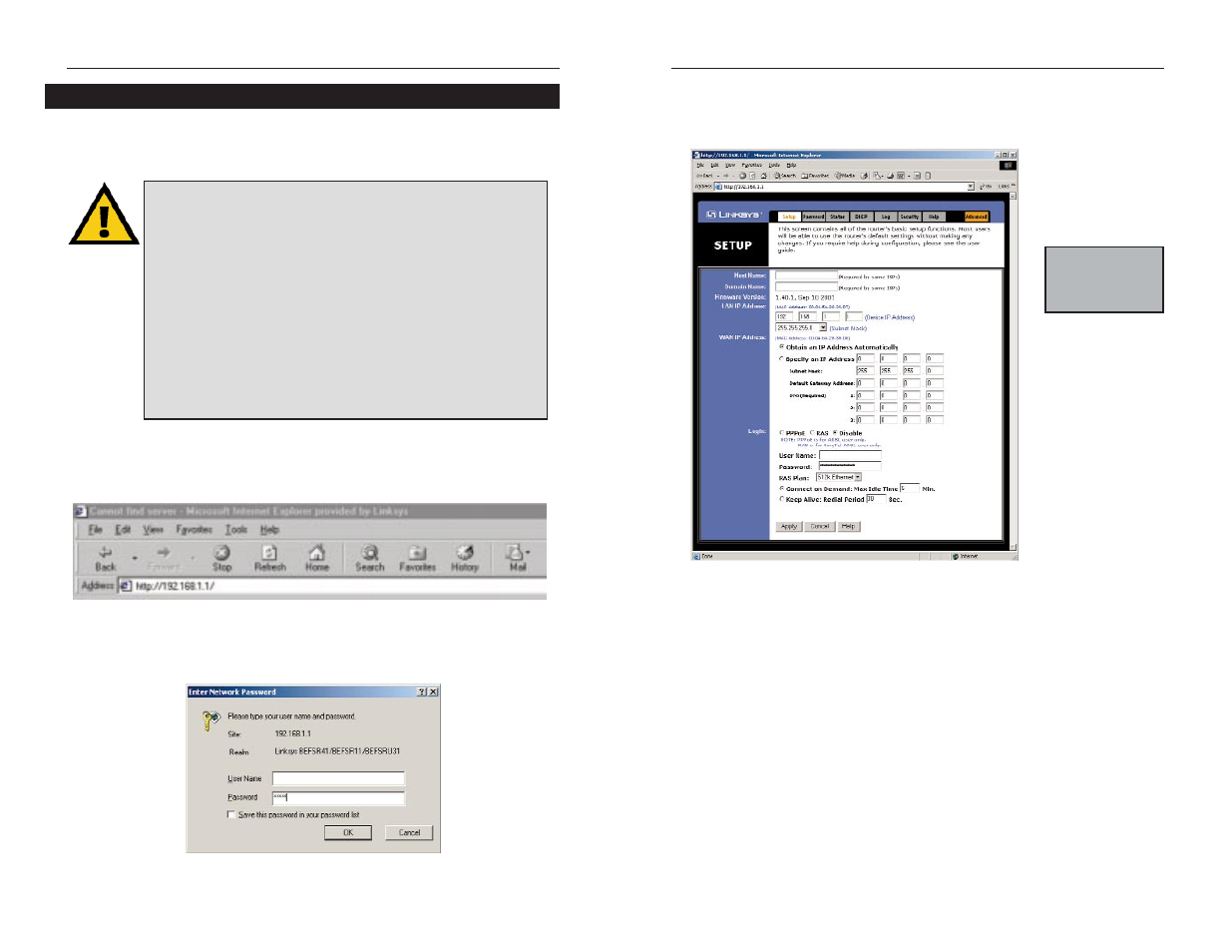 Linksys EtherFast BEFSRU31 User Manual | Page 21 / 47