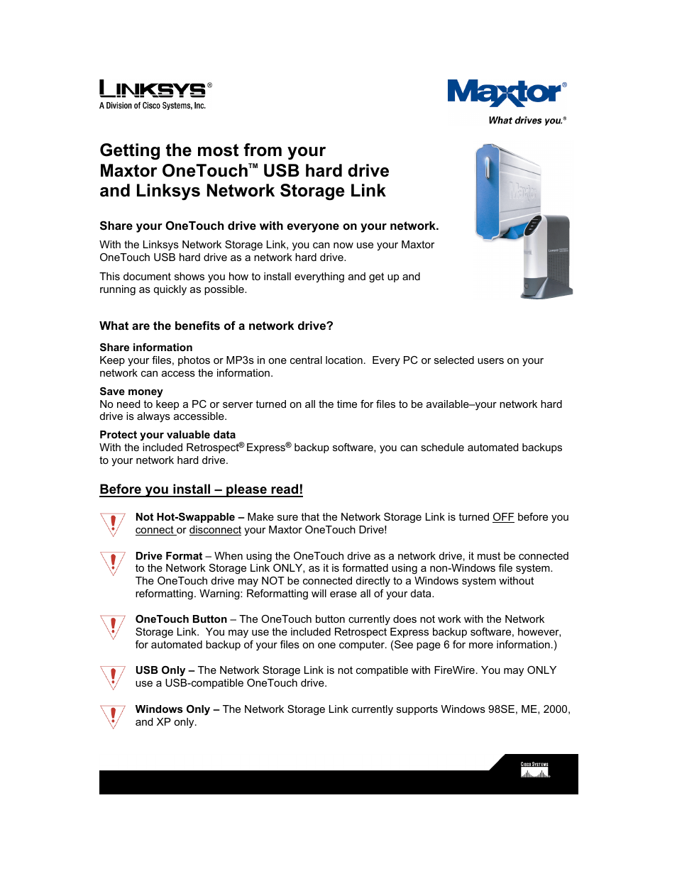 Linksys LKG0F755E User Manual | 7 pages