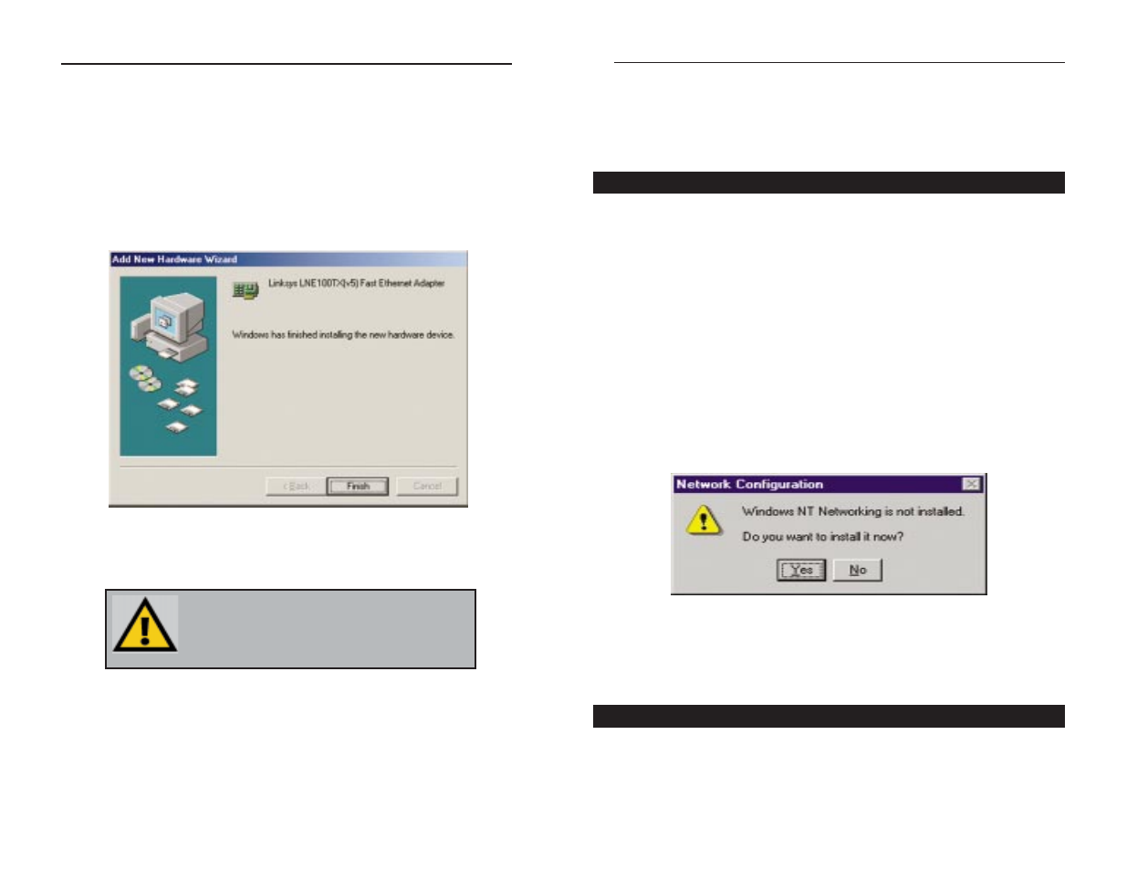 Windows nt 4.0 installation & setup | Linksys FESWSK05 v3 User Manual | Page 12 / 39