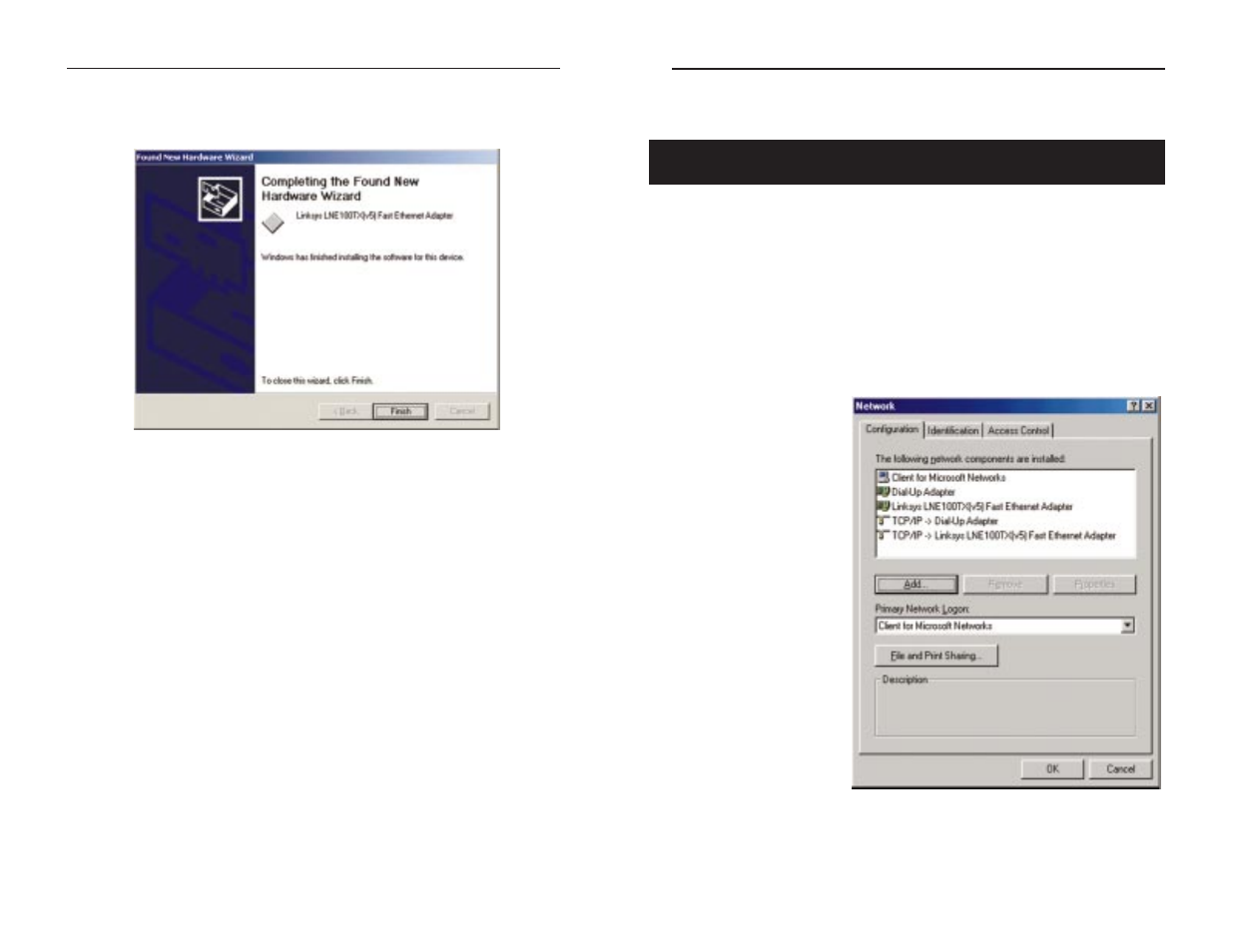 Configuring the lan card | Linksys FESWSK05 v3 User Manual | Page 19 / 39