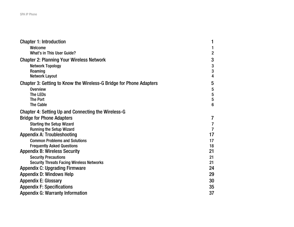 Linksys WBP54G V2 User Manual | Page 3 / 52