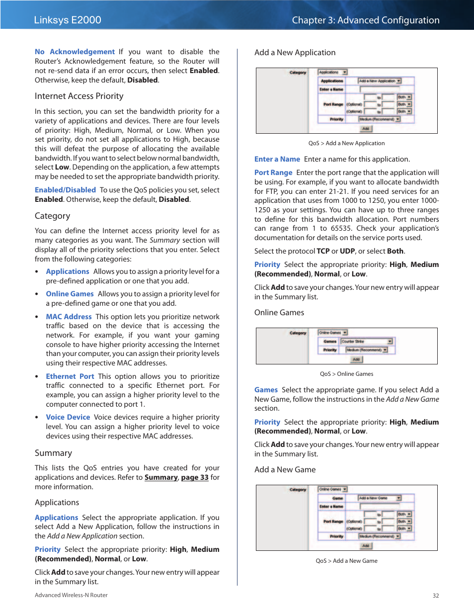 Linksys E2000 User Manual | Page 32 / 59