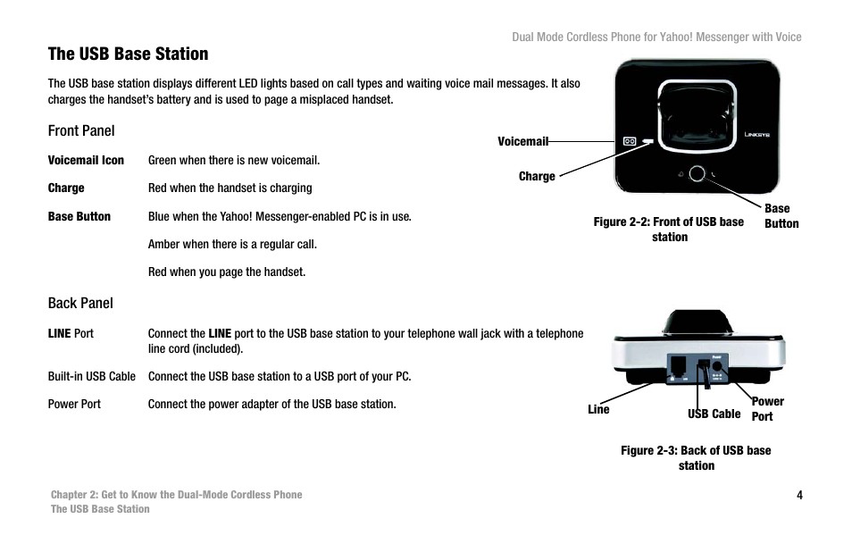 The usb base station | Linksys CIT310 User Manual | Page 10 / 70