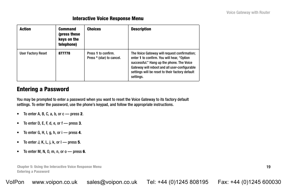 Entering a password | Linksys SPA3102 User Manual | Page 27 / 100