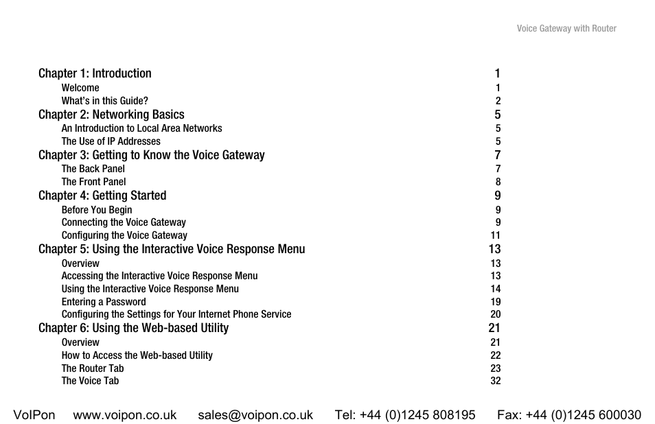 Linksys SPA3102 User Manual | Page 5 / 100
