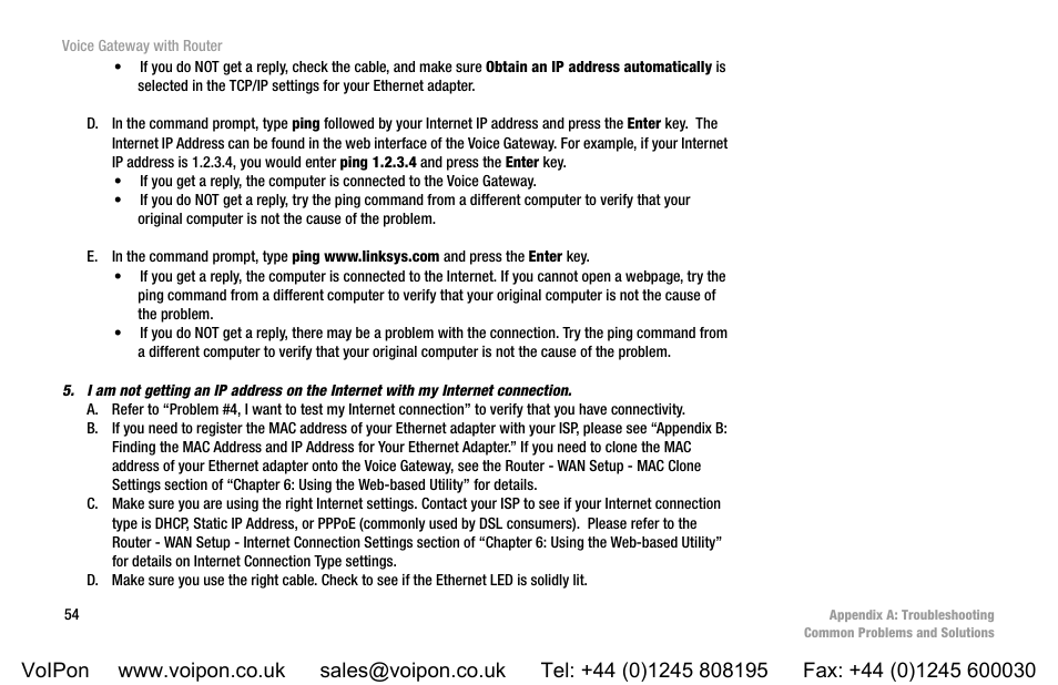Linksys SPA3102 User Manual | Page 62 / 100
