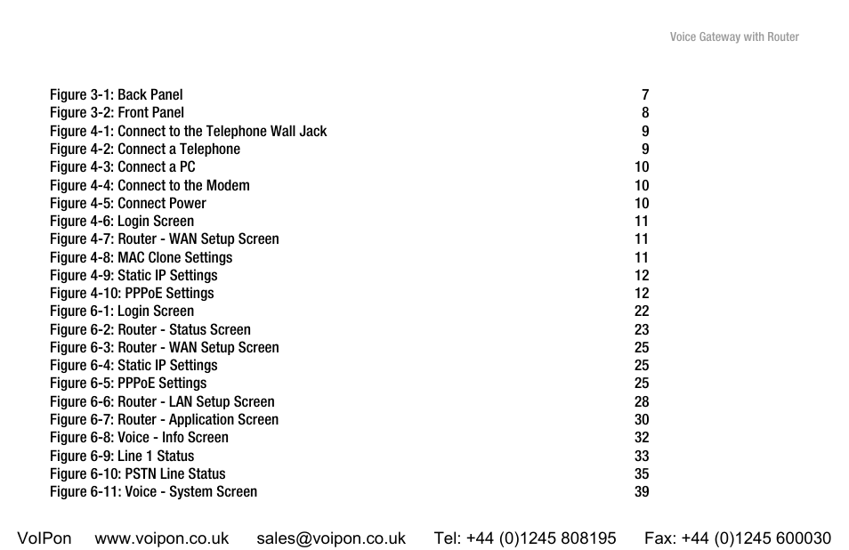 List of figures | Linksys SPA3102 User Manual | Page 7 / 100