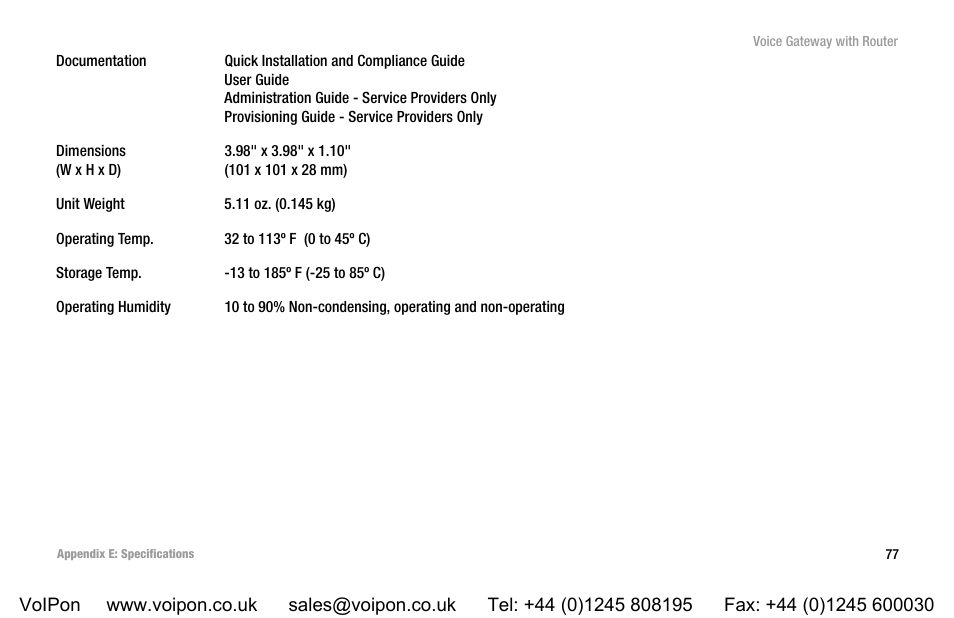 Linksys SPA3102 User Manual | Page 85 / 100