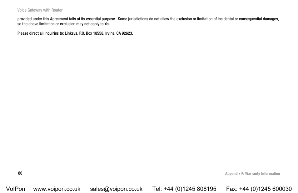 Linksys SPA3102 User Manual | Page 88 / 100