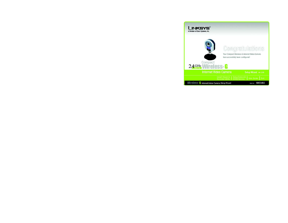 Linksys COMPACT WIRELESS-G INTERNET VIDEO CAMERA WVC54GC User Manual | Page 26 / 92