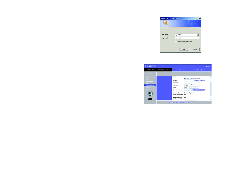 Linksys COMPACT WIRELESS-G INTERNET VIDEO CAMERA WVC54GC User Manual | Page 44 / 92