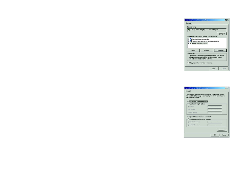 Configuring windows 2000 pcs, Configuring windows xp pcs | Linksys RV082 User Manual | Page 22 / 103