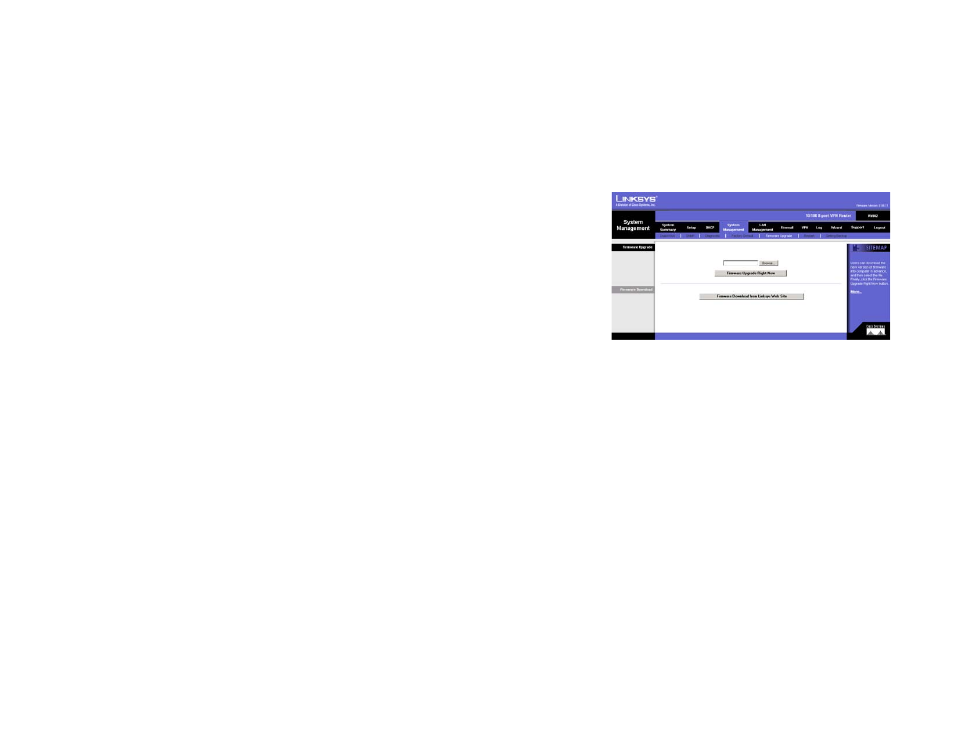 Appendix b: upgrading firmware | Linksys RV082 User Manual | Page 85 / 103