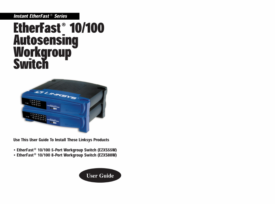 Linksys EZXS55W User Manual | 9 pages