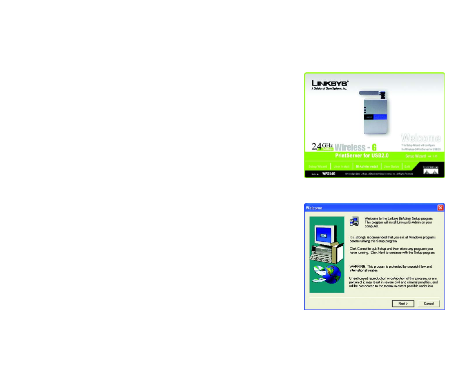 Chapter 7: bi-admin management | Linksys WPS54G User Manual | Page 36 / 74