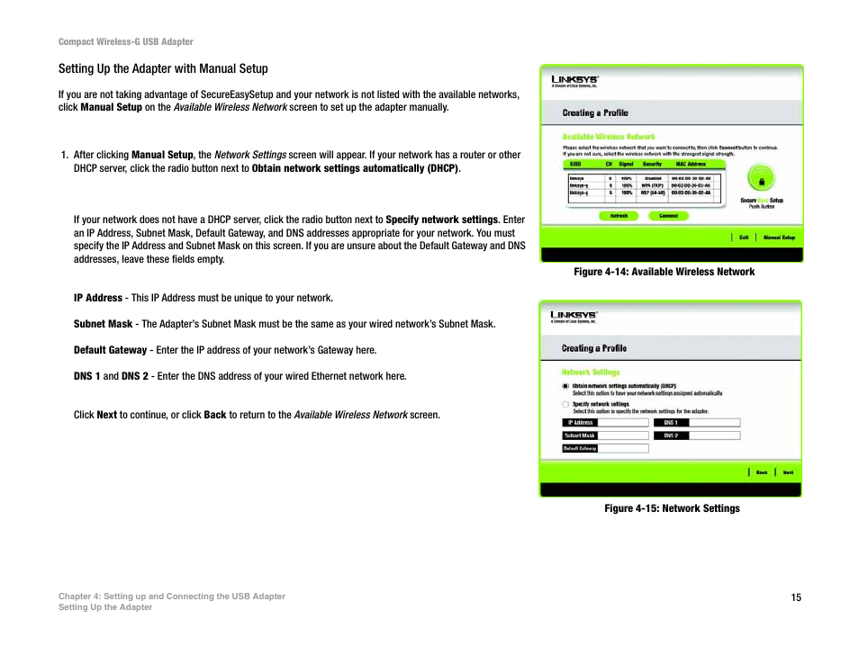 Linksys WUSB54GC User Manual | Page 22 / 76