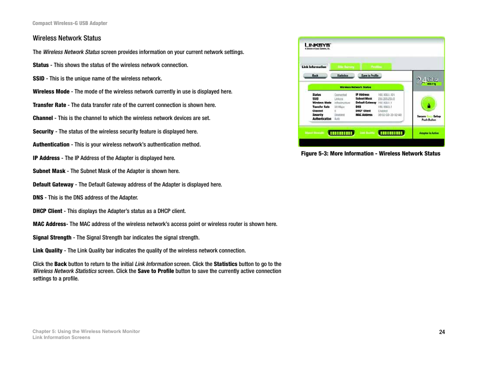 Linksys WUSB54GC User Manual | Page 31 / 76