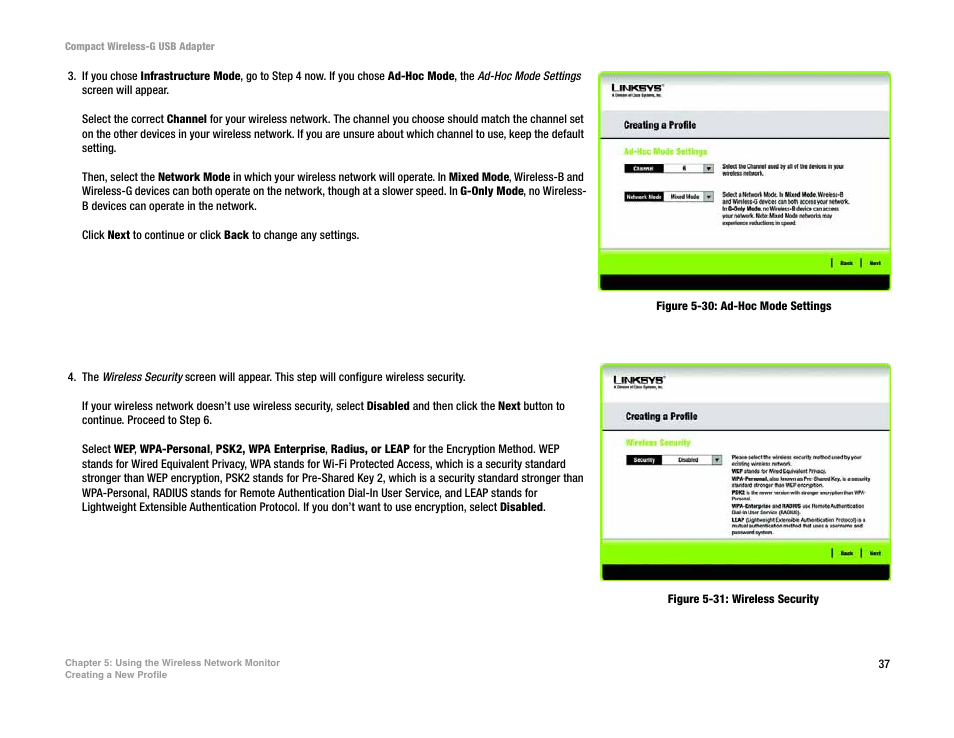 Linksys WUSB54GC User Manual | Page 44 / 76