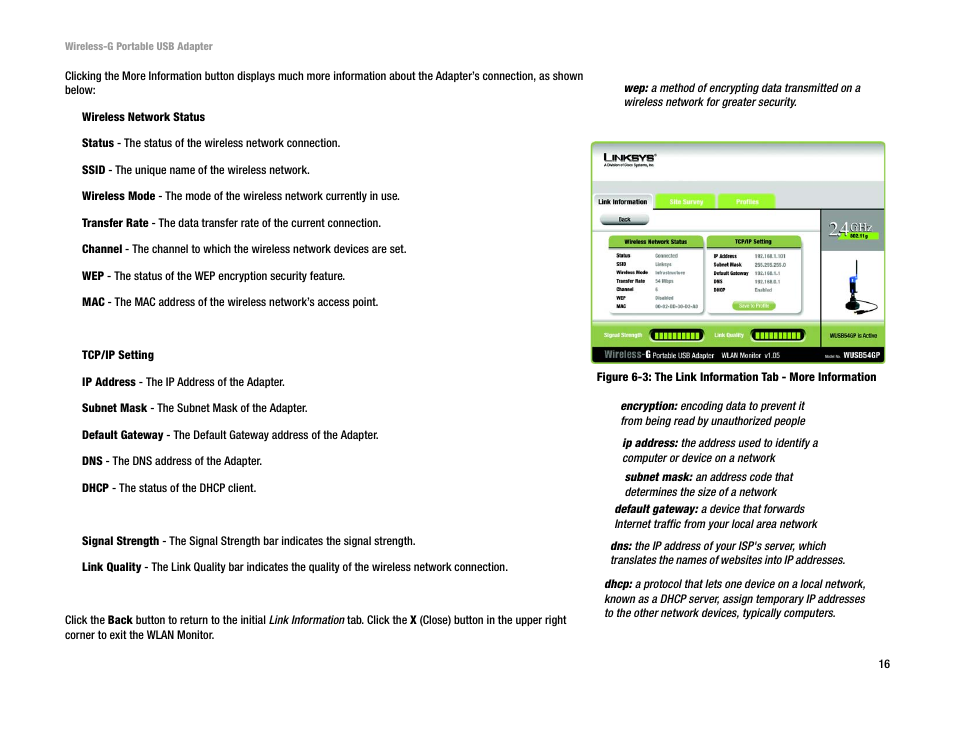 Linksys WUSB54GP User Manual | Page 22 / 45