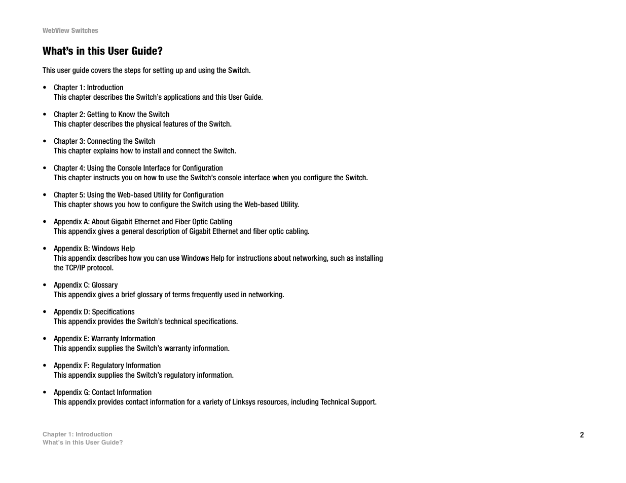 What’s in this user guide | Linksys SRW2016 User Manual | Page 12 / 123