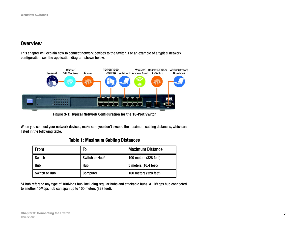 Chapter 3: connecting the switch | Linksys SRW2016 User Manual | Page 15 / 123