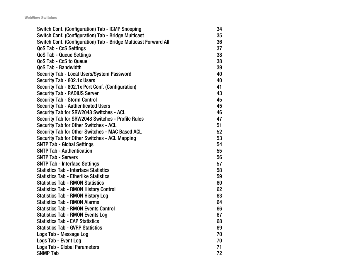 Linksys SRW2016 User Manual | Page 4 / 123