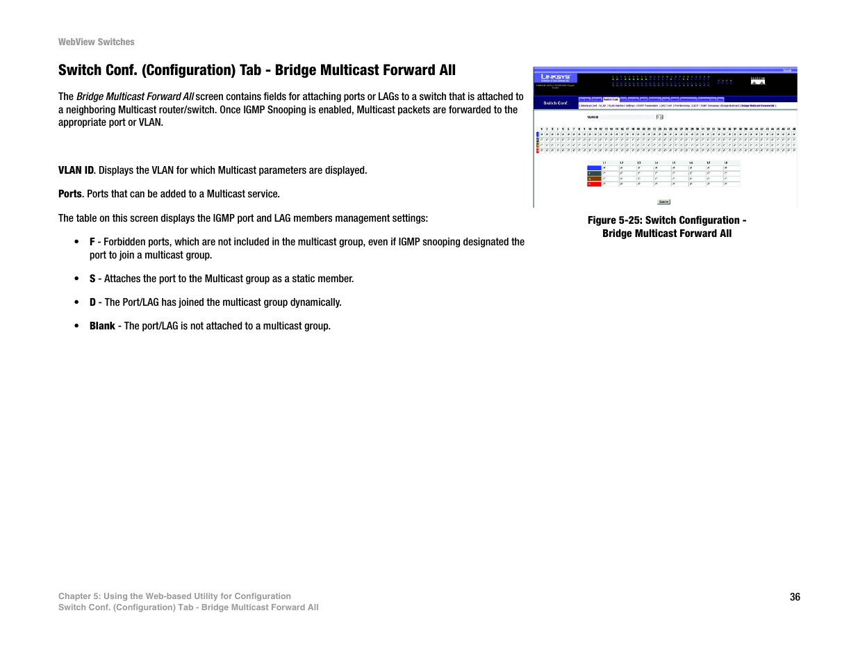Linksys SRW2016 User Manual | Page 46 / 123
