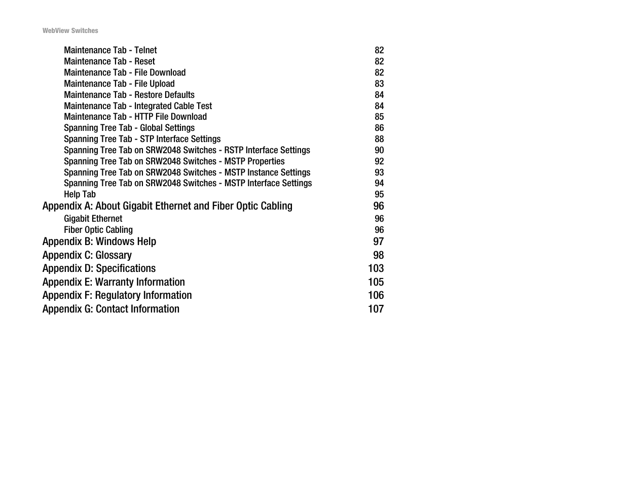 Linksys SRW2016 User Manual | Page 5 / 123