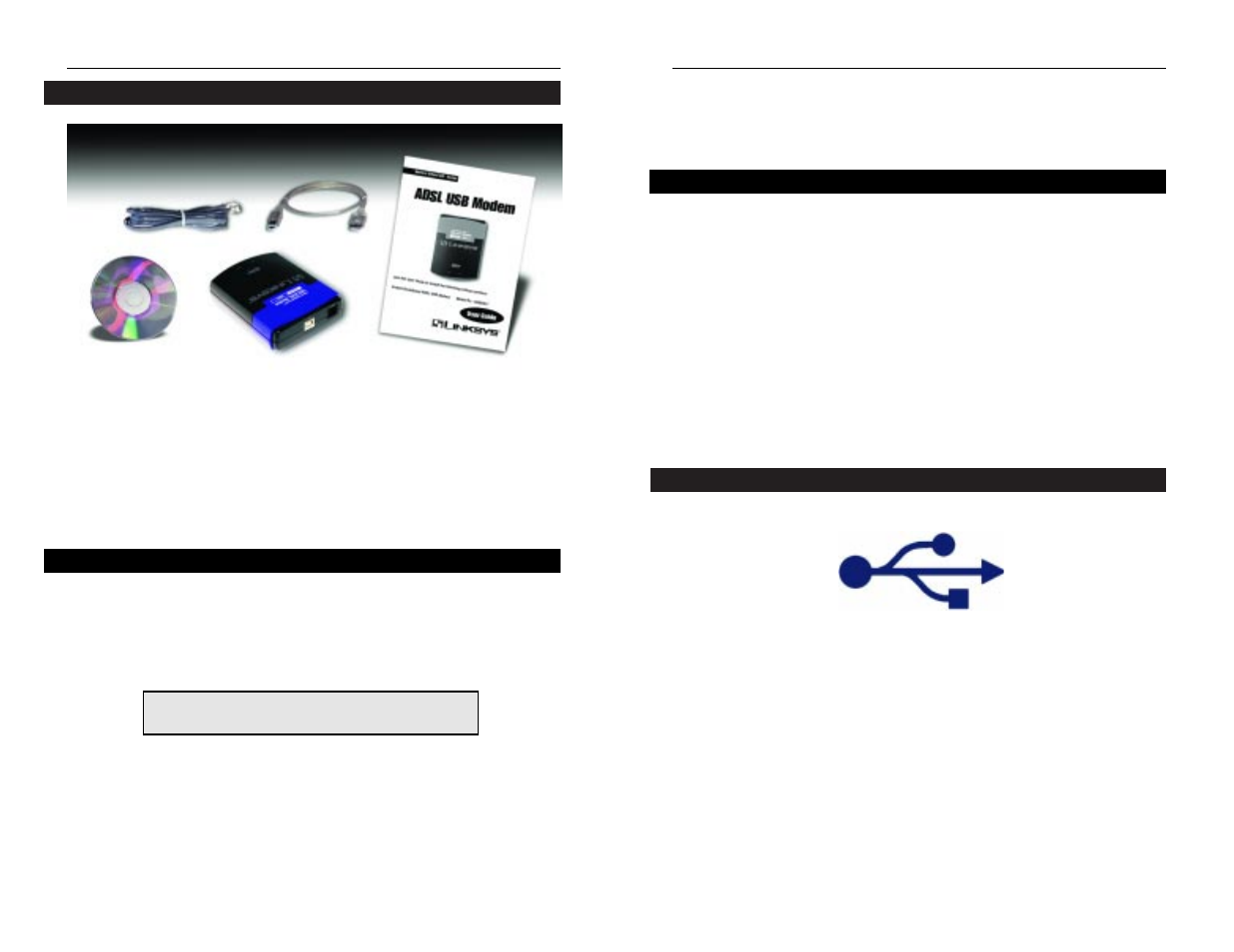 Getting to know the adsl usb modem | Linksys INSTANT BROADBAND USBDSL1 User Manual | Page 2 / 14