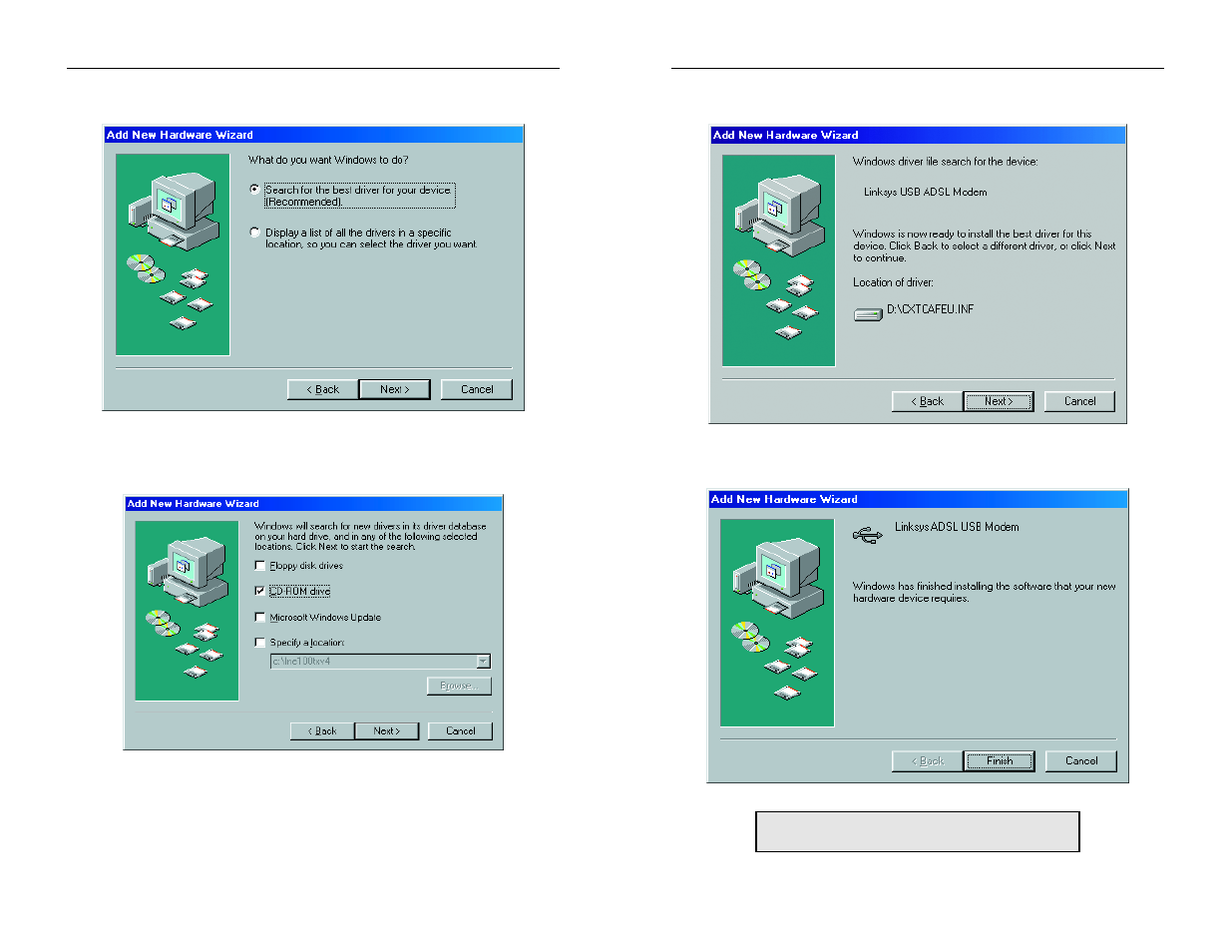 Linksys INSTANT BROADBAND USBDSL1 User Manual | Page 4 / 14