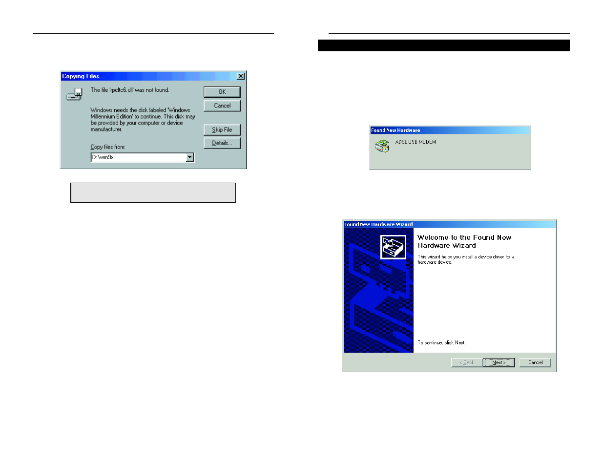 Linksys INSTANT BROADBAND USBDSL1 User Manual | Page 6 / 14