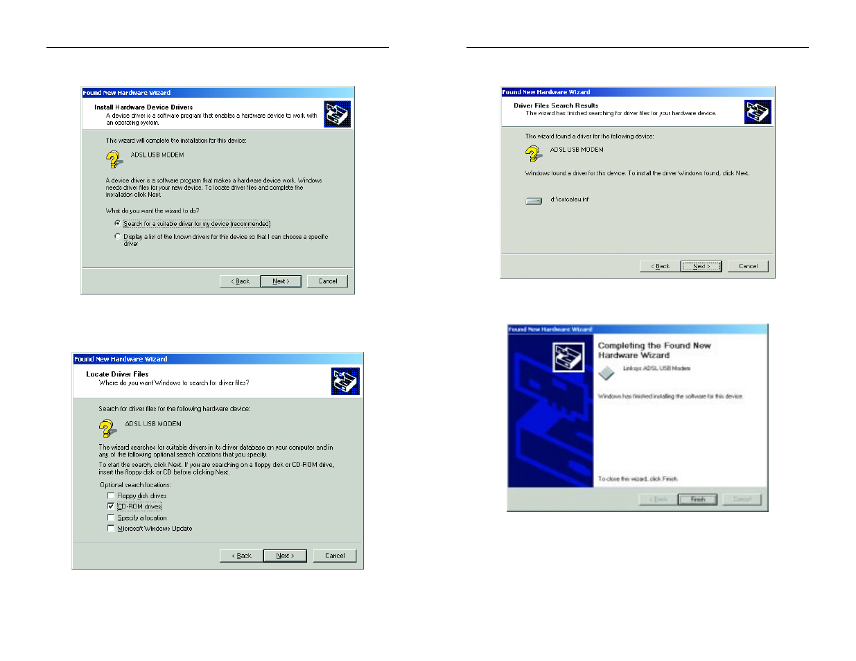 Linksys INSTANT BROADBAND USBDSL1 User Manual | Page 7 / 14