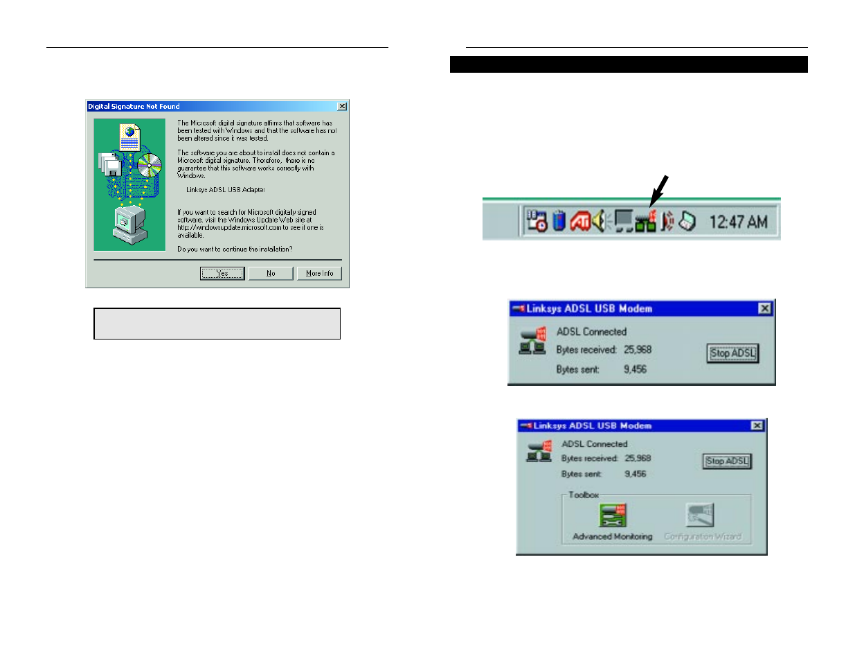 Linksys INSTANT BROADBAND USBDSL1 User Manual | Page 8 / 14